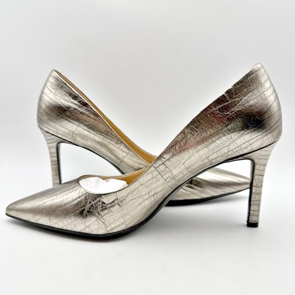 Naturalizer Womens Anna Pumps US 9.5 M EU 40.5 Graphite Grey Leather NIB - Picture 8 of 13